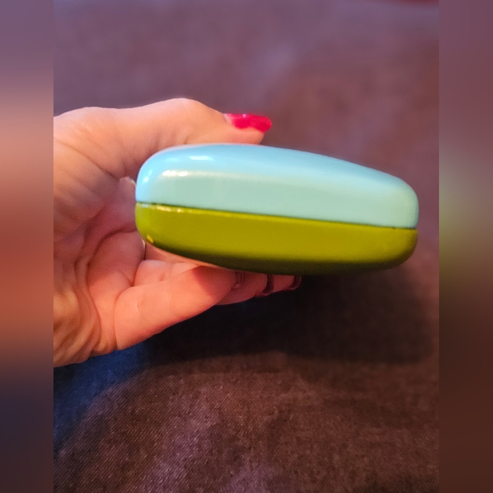 kate spade yellow and light mint eyeglass case - Picture 7 of 8